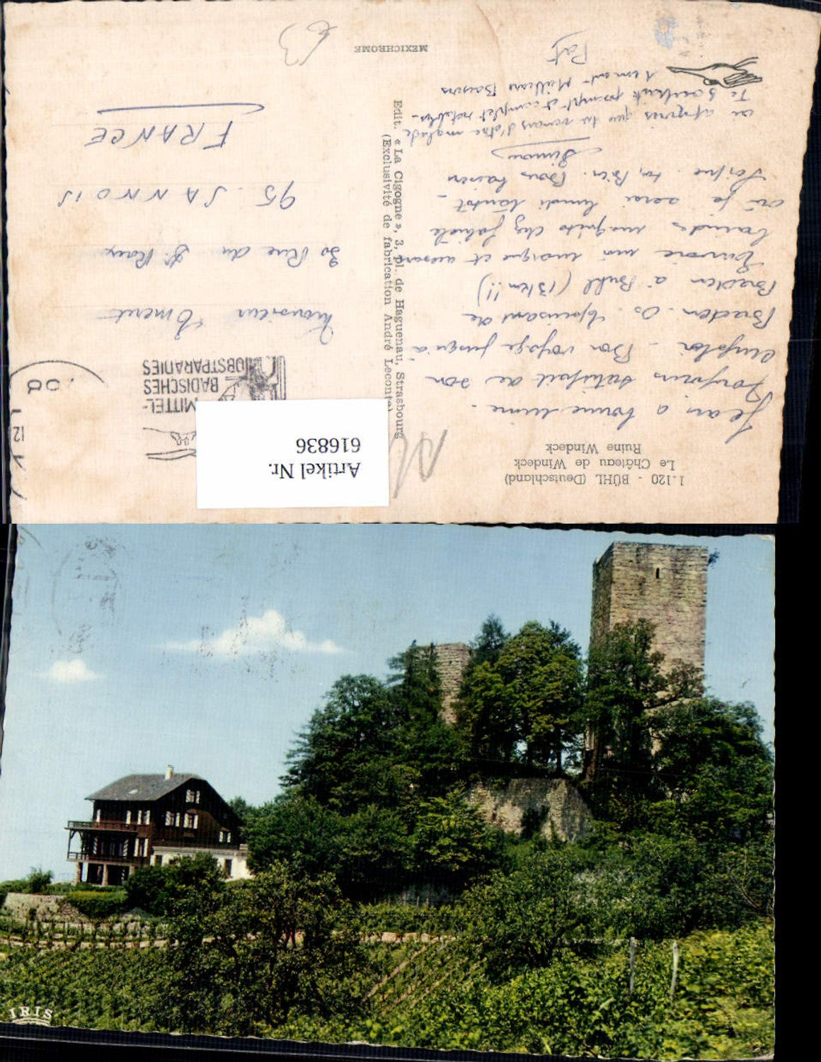 616836,Bühl Le Chateau de Windeck Ruine Windeck