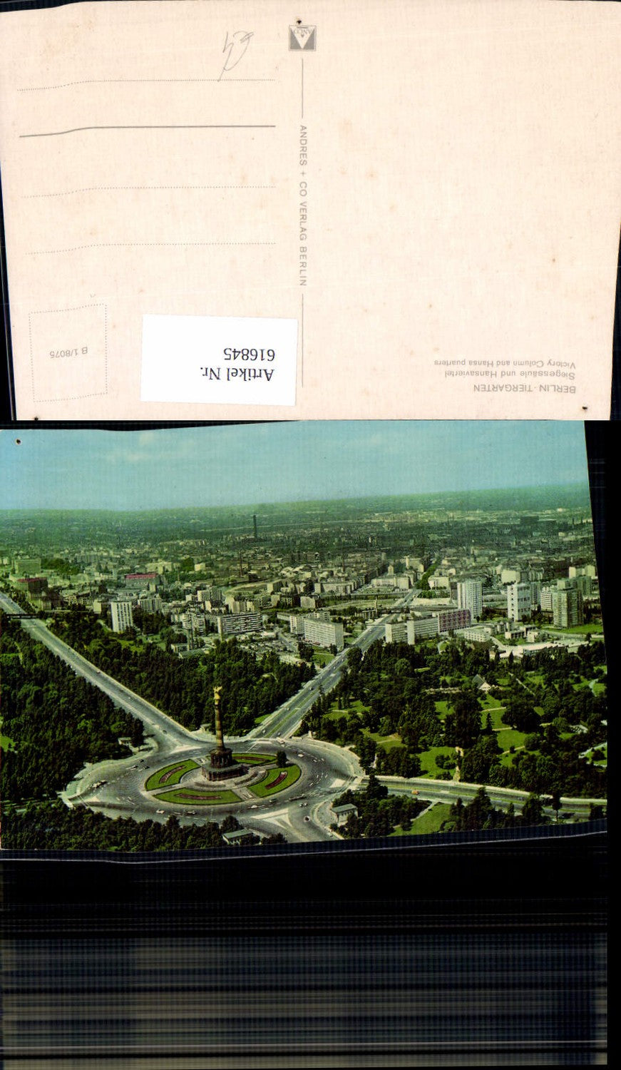 616845,Berlin Tiergarten Siegessäule u. Hansaviertel