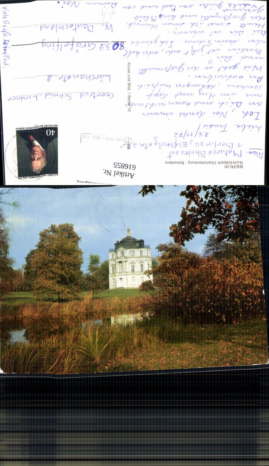 616855,Berlin Schlosspark Charlottenburg Belvedere