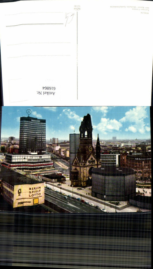 616864,Berlin Europa-Center m. Kaiser-Wilhelm-Gedächtniskirche Kirche