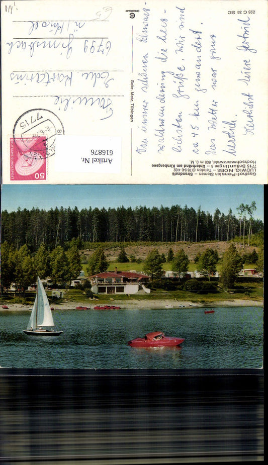 616876, Bräunlingen Unterbränd a. Kirnbergsee Gasthof Pension Strandcafe Boats Sailboat
