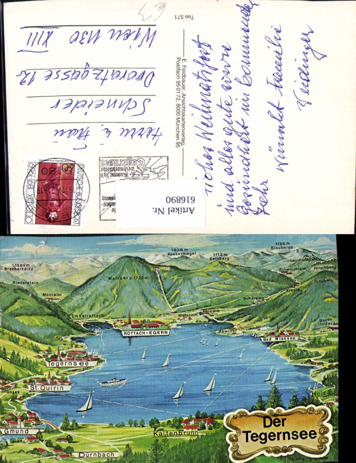 616890,Location map of Lake Tegernsee Rottach-Egern St. Quirin Gmund Bad Wiessee