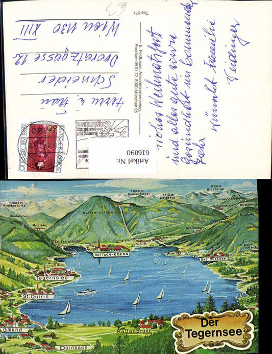 616890,Location map of Lake Tegernsee Rottach-Egern St. Quirin Gmund Bad Wiessee