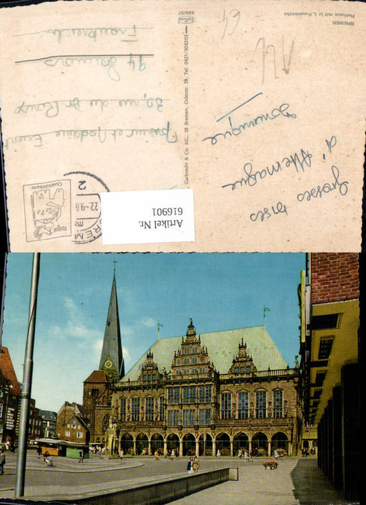 616901,Bremen Rathaus u. U. L. Frauenkirche Kirche