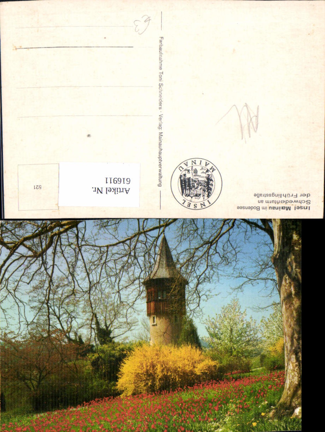 616911,Insel Mainau Litzelstetten Konstanz Bodensee Schwedenturm a. d. Frühlingsstraße