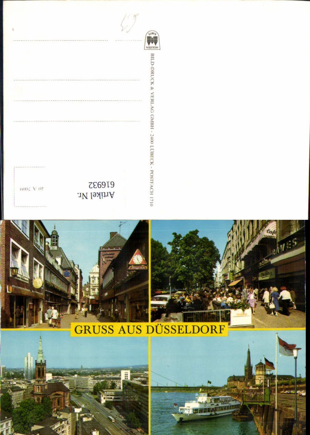 616932,Mehrbild Ak Düsseldorf Schiff Dampfer Düssel