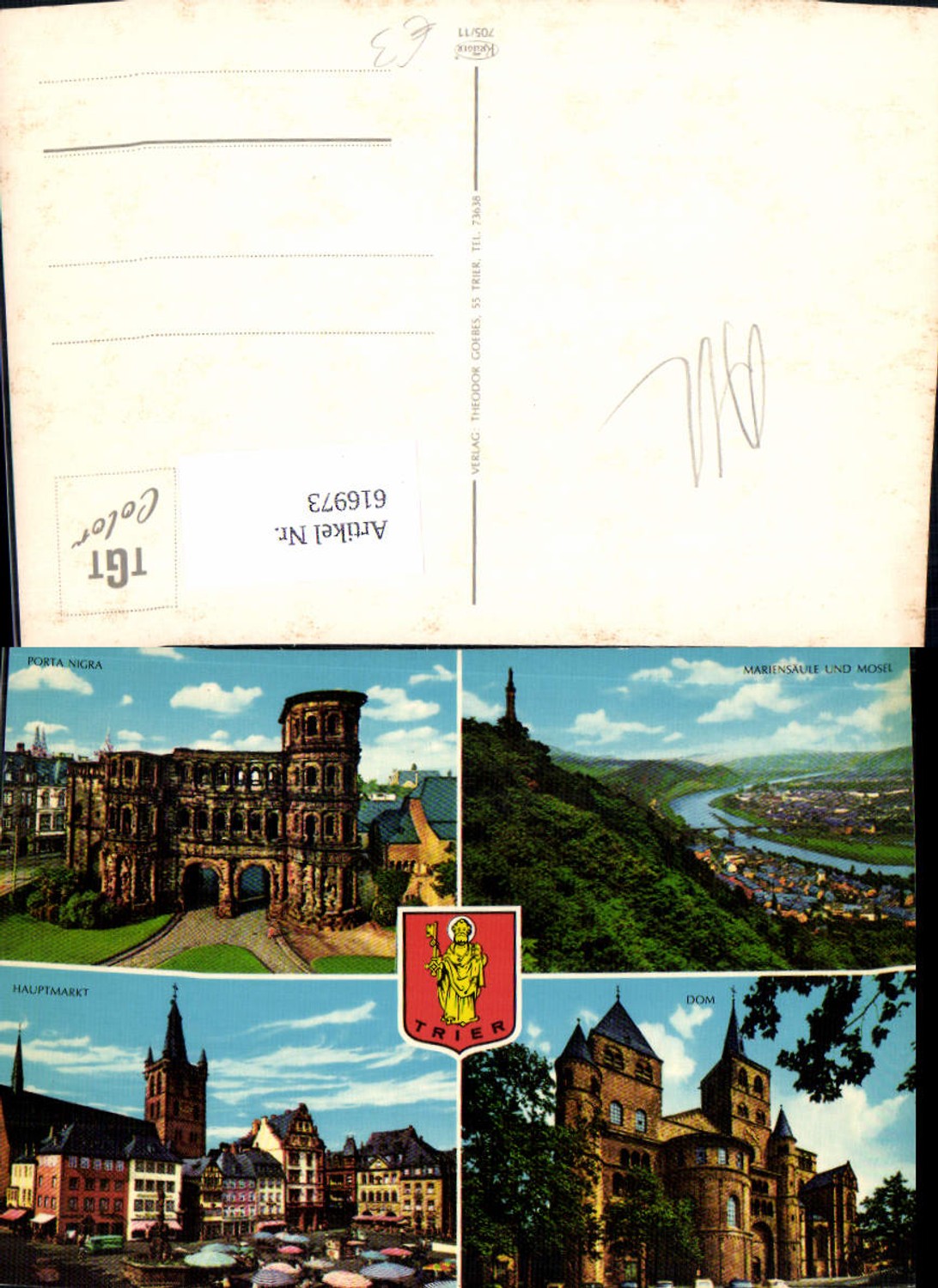 616973,Mehrbild Ak Trier Porta Nigra Hauptmarkt Dom