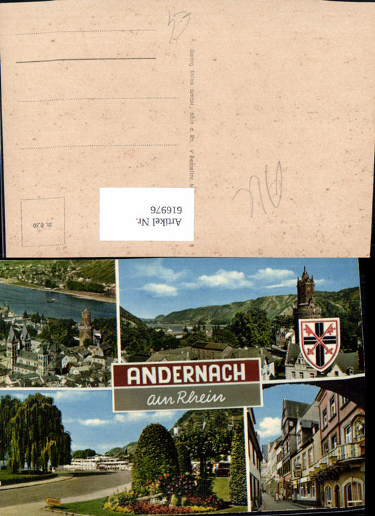 616976,Mehrbild Ak Andernach a. Rhein Schiffe Dampfer Runder Turm