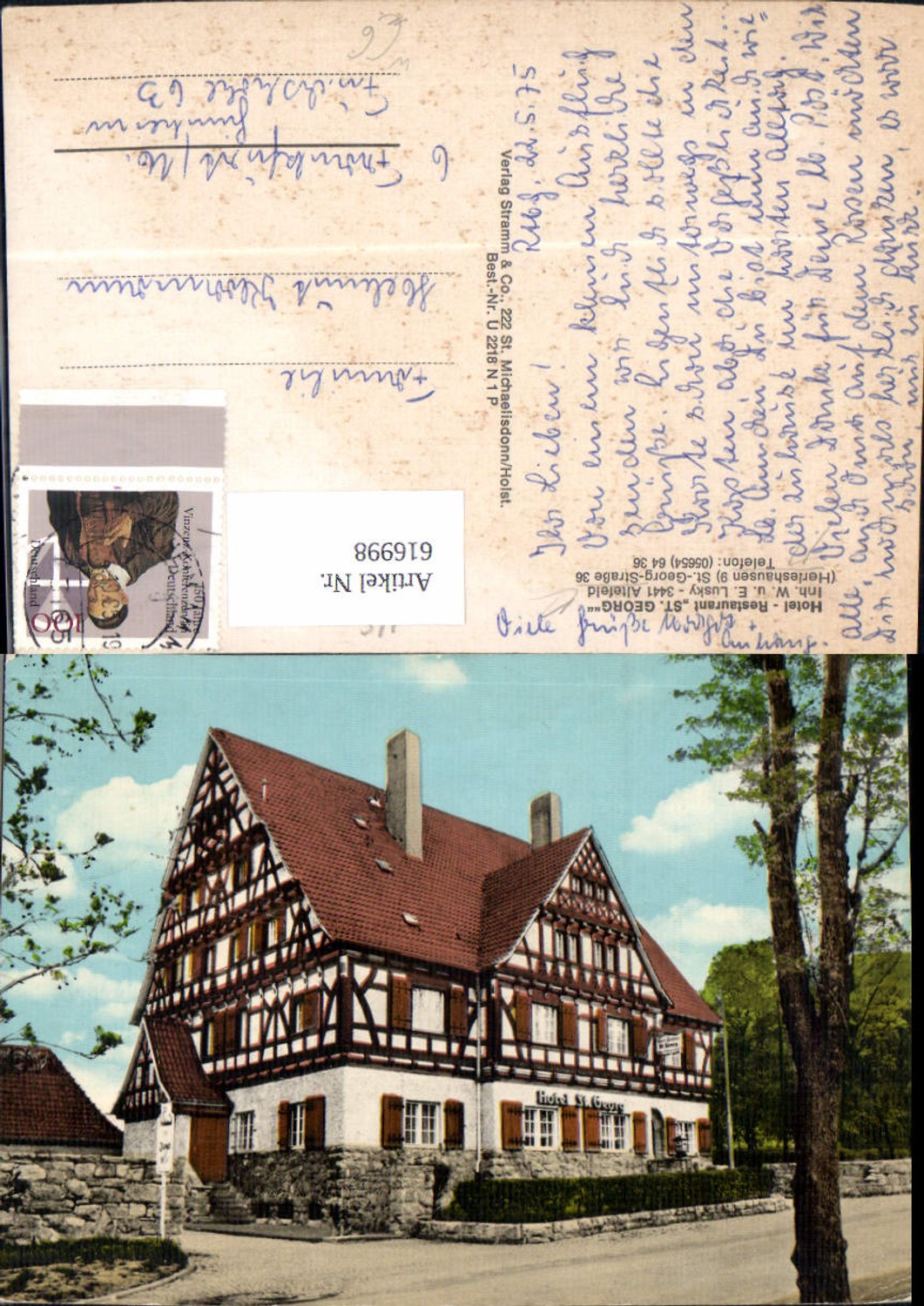 616998,Altefeld Herleshausen Hotel Restaurant St Georg Fachwerkhaus