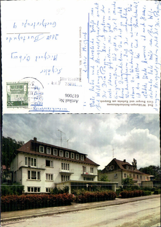 617006,Bad Wildungen Reinhardshausen Cafe Berger u. Kurheim a. Kurpark