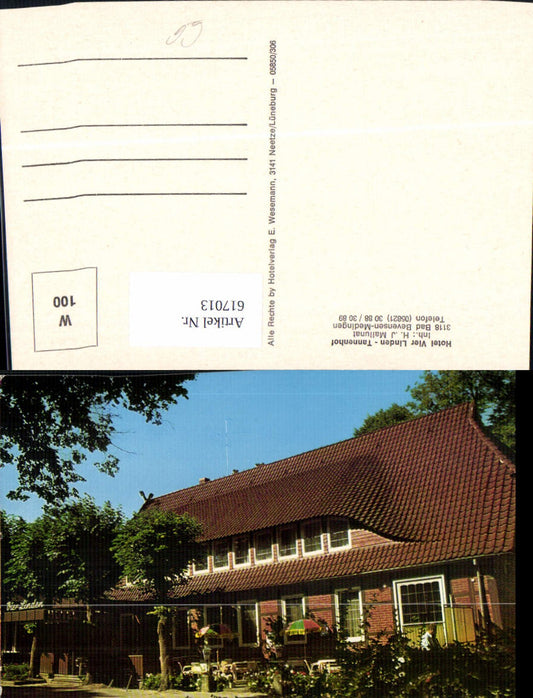 617013,Bad Bevensen Medingen Hotel Vier Linden Tannenhof
