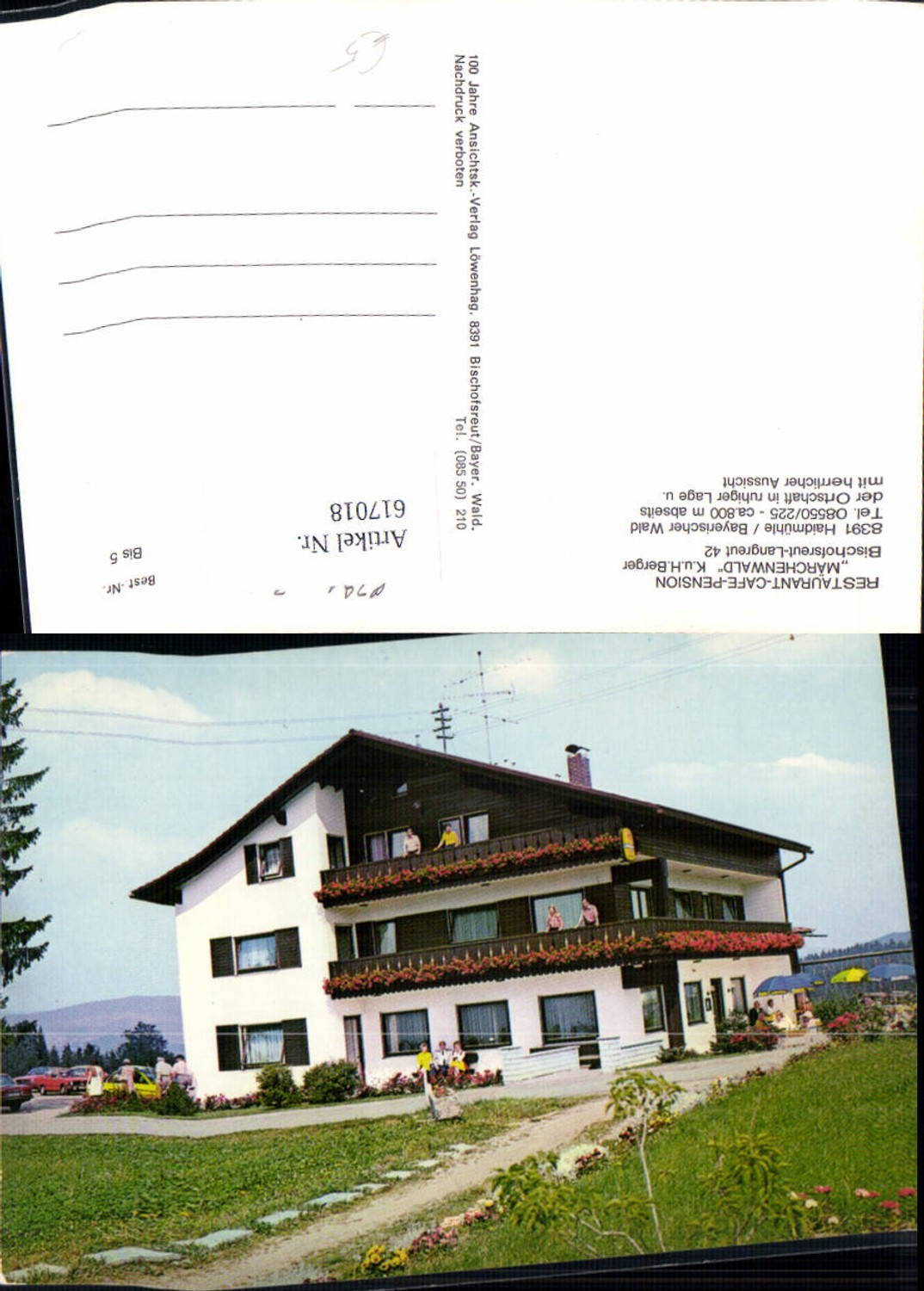 617018,Haidmühle Bayerischer Wald Restaurant Pension Märchenwald