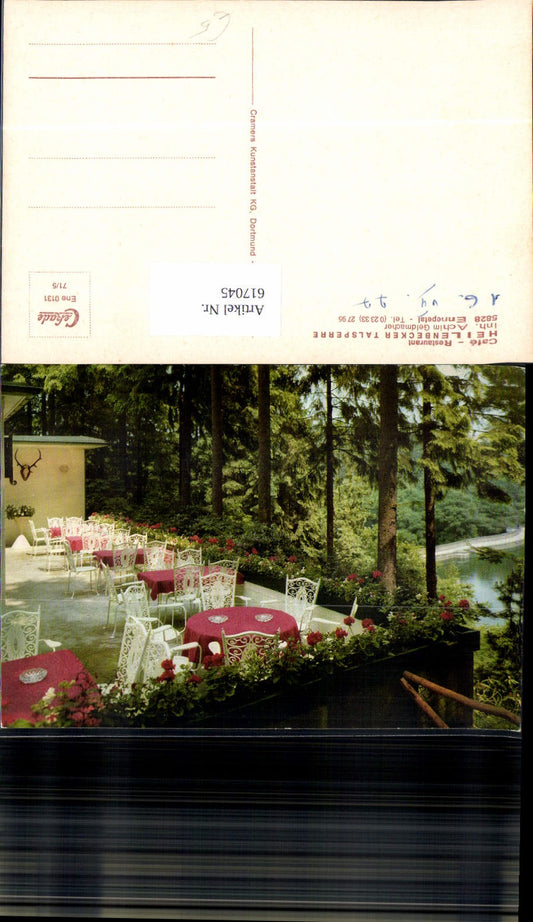 617045,Ennepetal Cafe Restaurant Heilenbecker Talsperre Terrasse