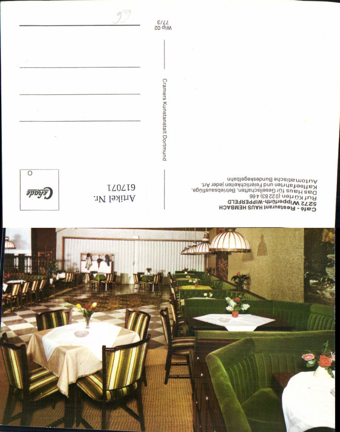 617071,Wipperfürth Wipperfeld Cafe Restaurant Haus Hembach Innen