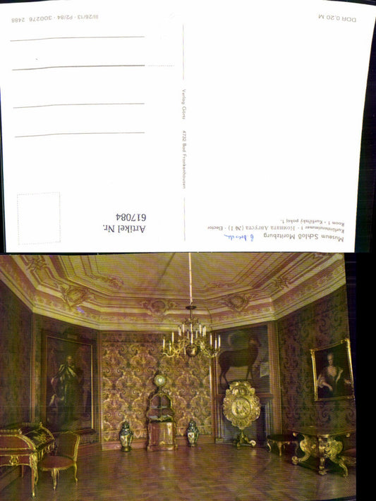 617084,Moritzburg Museum Schloss Moritzburg Kurfürstenzimmer Interieur
