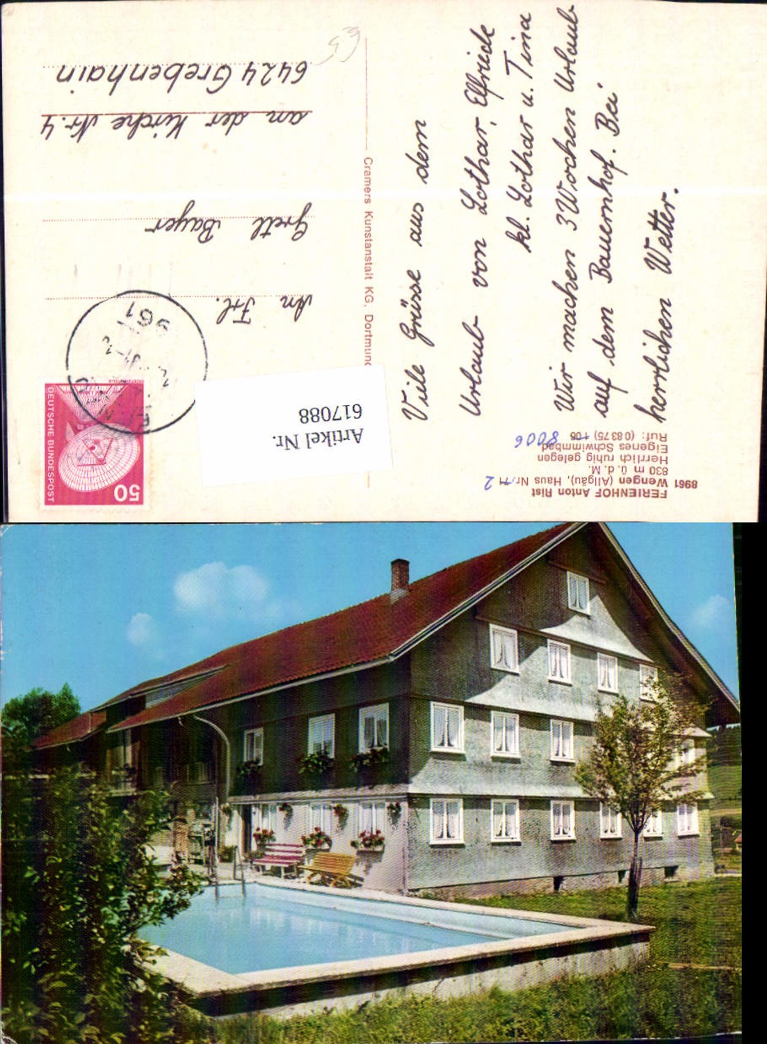 617088,Wengen Allgäu Ferienhof Anton Rist