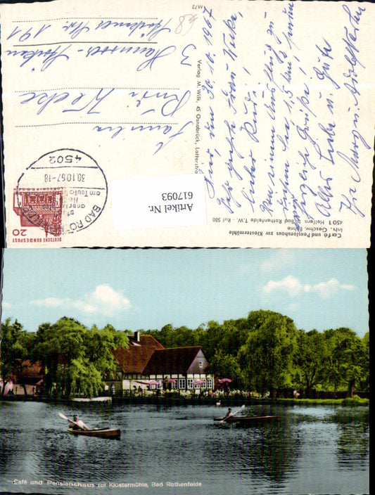 617093,Helfern b. Bad Rothenfelde Cafe Pension zur Klostermühle