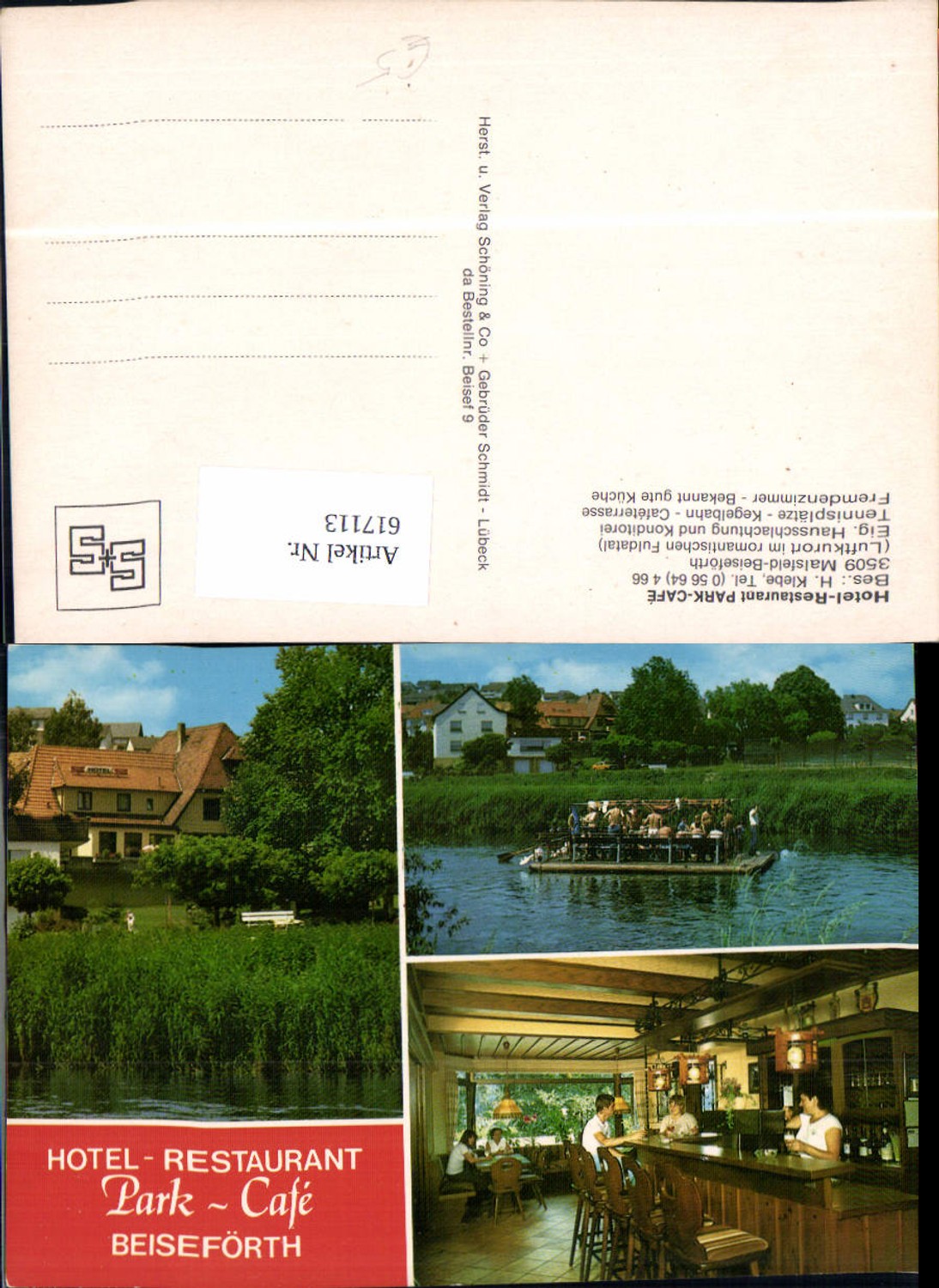 617113,Multi-image Ak Beiseförth Malsfeld Hotel Restaurant Park-Cafe 