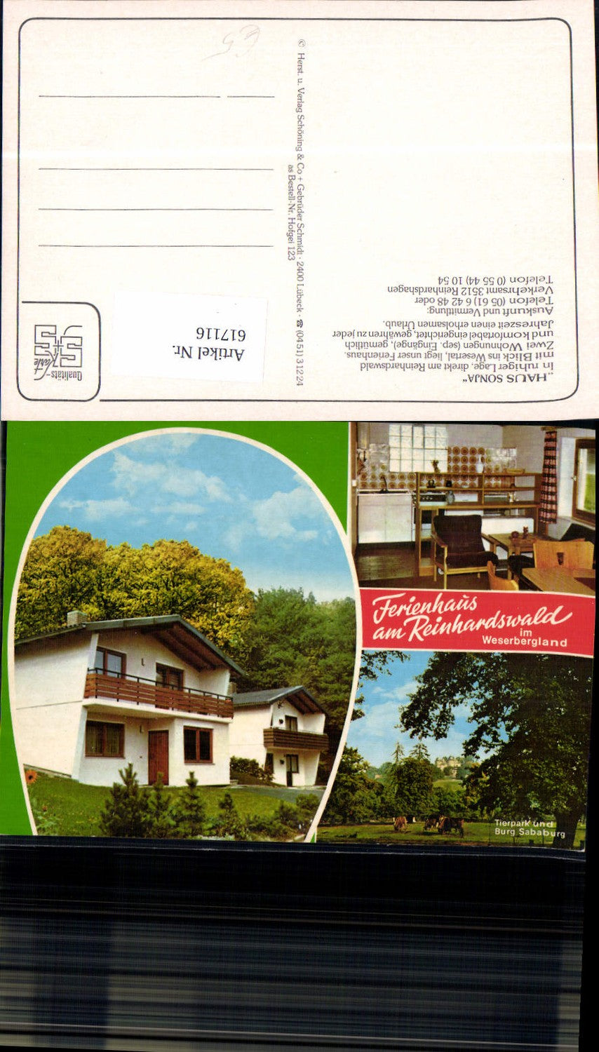 617116, Multi-image Ak Reinhardshagen House Sonja 