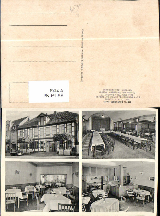 617134,Mehrbild Ak Dahlenburg Göhrde Hotel Deutsches Haus