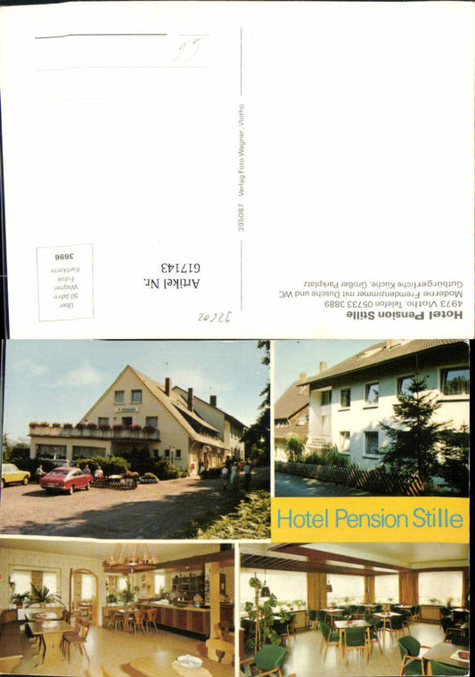 617143,Mehrbild Ak Vlotho Hotel Pension Stille