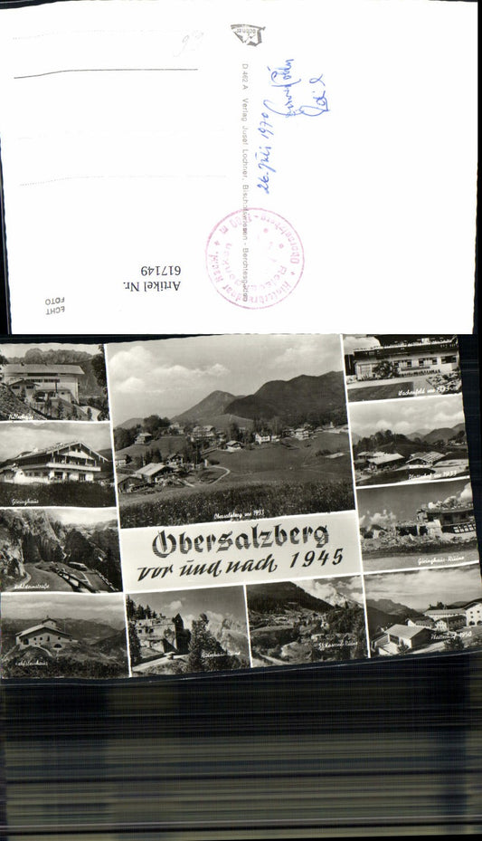 617149,Mehrbild Ak Obersalzberg Berchtesgaden WW2