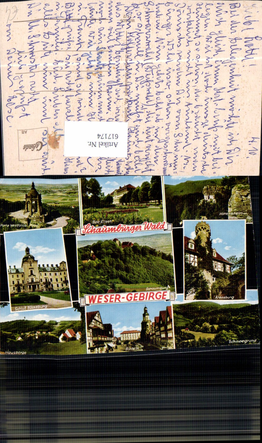 617174,Mehrbild Ak Schloss Bückeburg Rinteln Wesergebirge Schaumburger Land