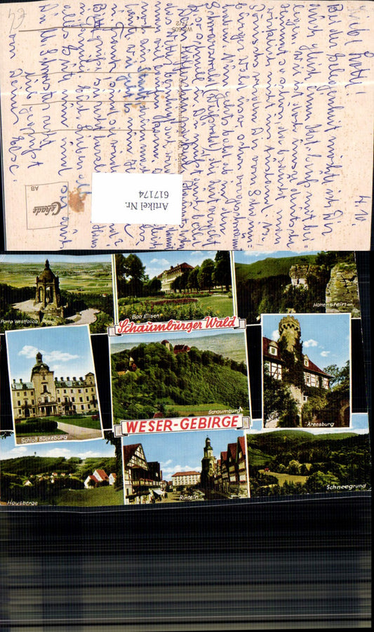 617174,Mehrbild Ak Schloss Bückeburg Rinteln Wesergebirge Schaumburger Land