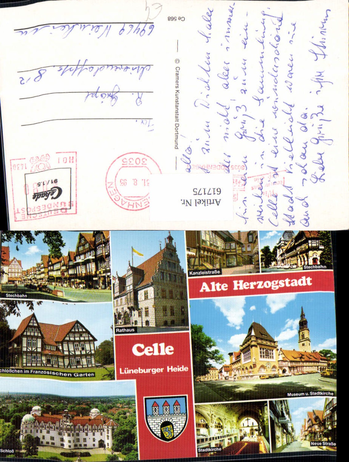 617175,Mehrbild Ak Celle Lüngebürger Heide Stechbahn Rathaus Museum