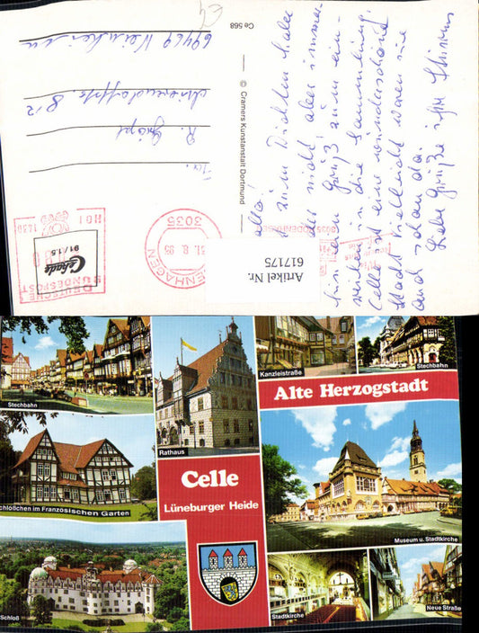 617175,Mehrbild Ak Celle Lüngebürger Heide Stechbahn Rathaus Museum