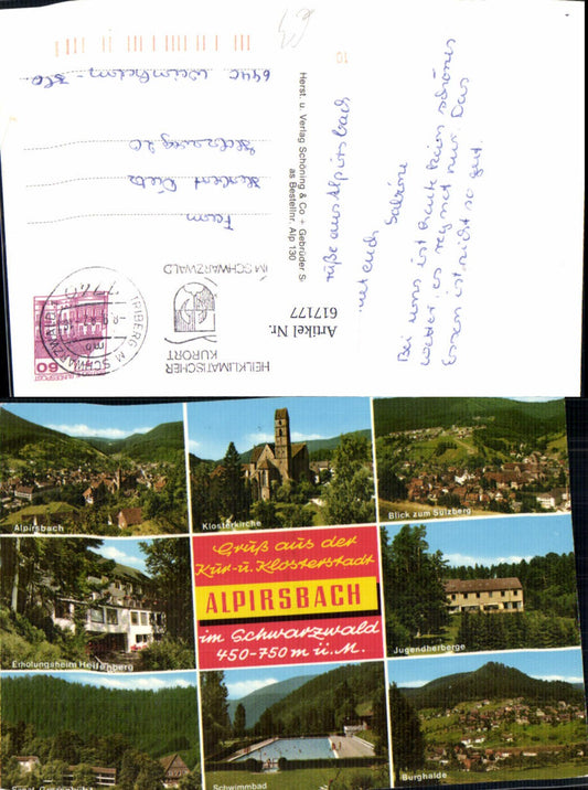 617177,More picture Ak Alpirsbach Black Forest monastery church Heilenberg recreation home