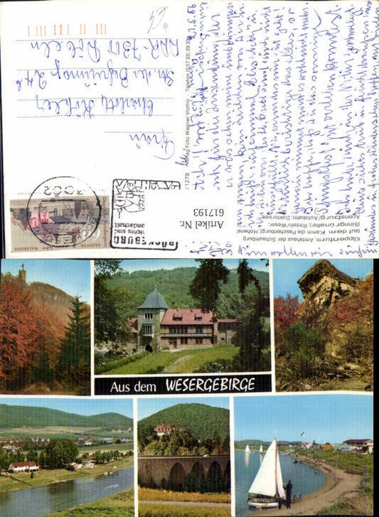 617193,Mehrbild Ak Aus d. Wesergebirge Klippenturm Rinteln Amtshaus Schaumburg Hohenstein