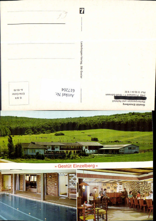 617204,Mehrbild Ak Friedland Groß-Scheen Gestüt Einzelberg Reitstall