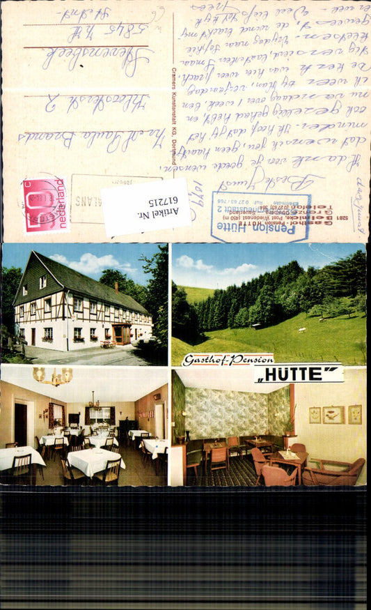 617215,Mehrbild Ak Belmicke Bergneustadt Wiedenest Pension Hütte