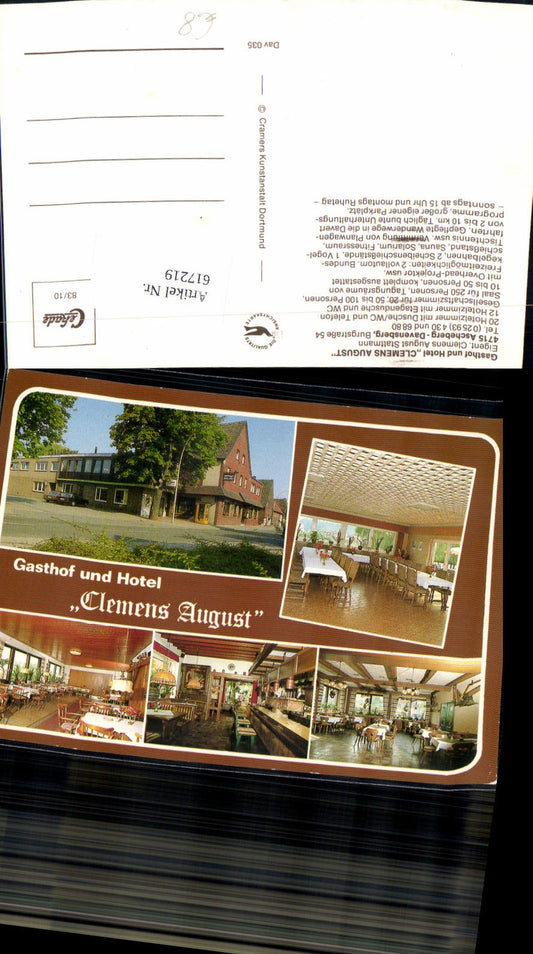 617219,Mehrbild Ak Ascheberg Davensberg Gasthof Hotel Clemens August