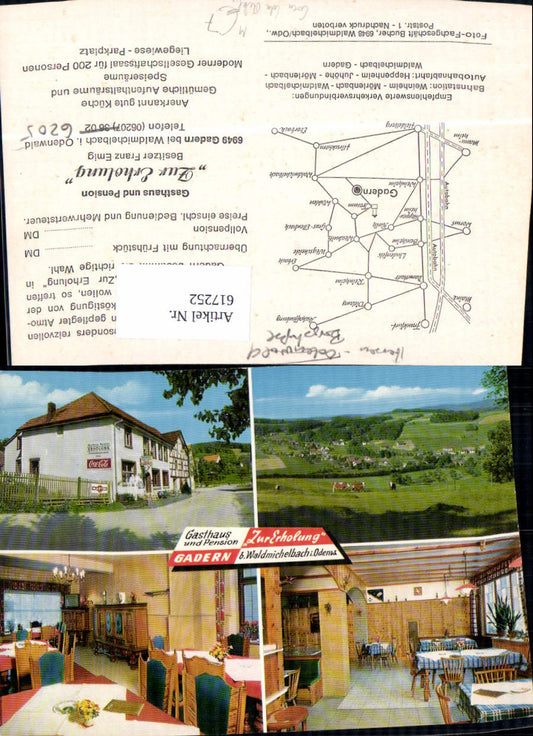 617252,Mehrbild Ak Gadern Wald-Michelbach Gasthaus Pension Zur Erholung Reklame Coca Cola