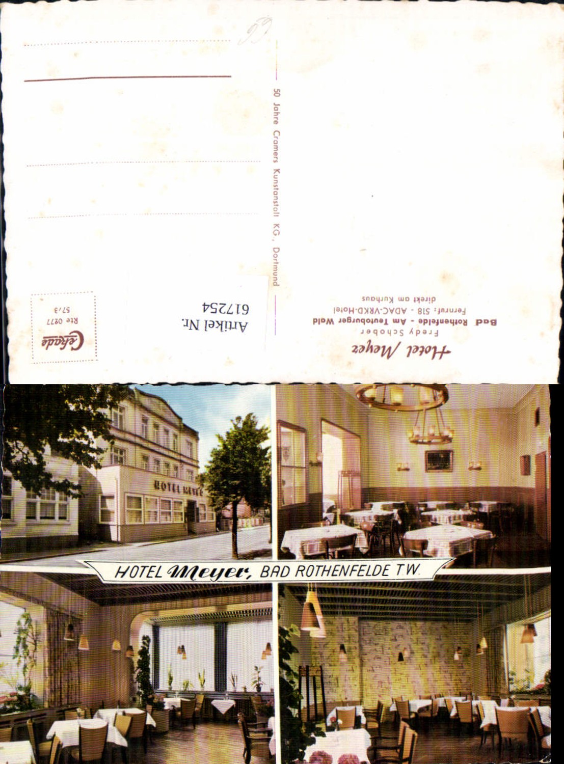 617254,Mehrbild Ak Bad Rothenfelde Teutoburger Wald Hotel Meyer