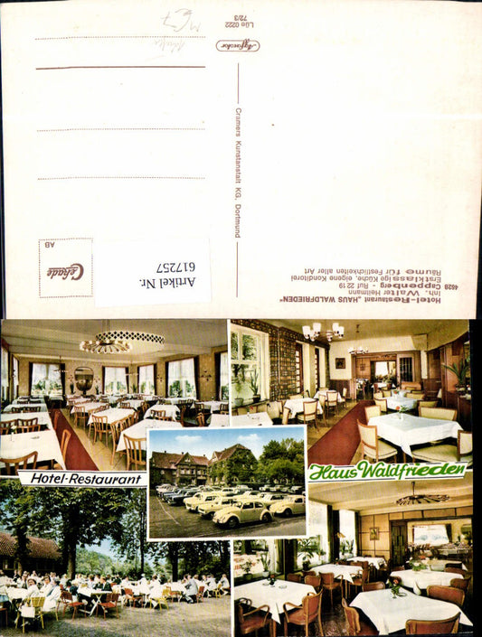 617257,Mehrbild Ak Selm Cappenberg Hotel Restaurant Haus Waldfrieden VW Käfer