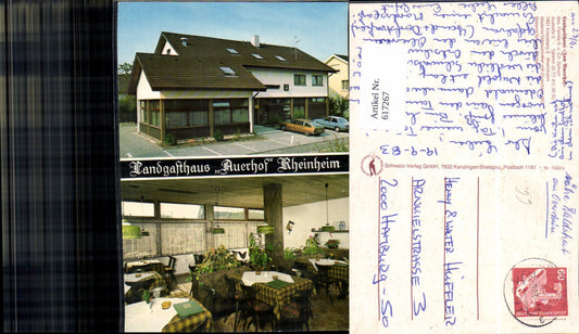617267, Multi-image Ak Rheinheim Küssaberg Landgasthaus Zum Auerhof