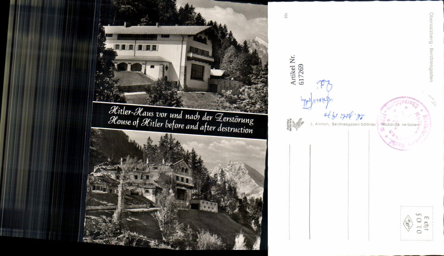 617269, Multi-image postcard Obersalzberg Berchtesgaden WW2