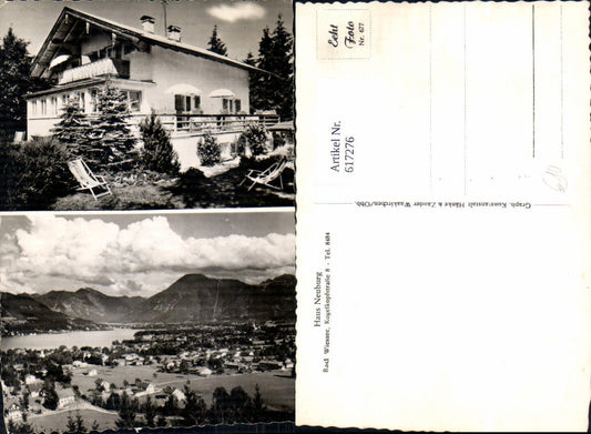 617276, Multi-image postcard Bad Wiessee House Neuburg