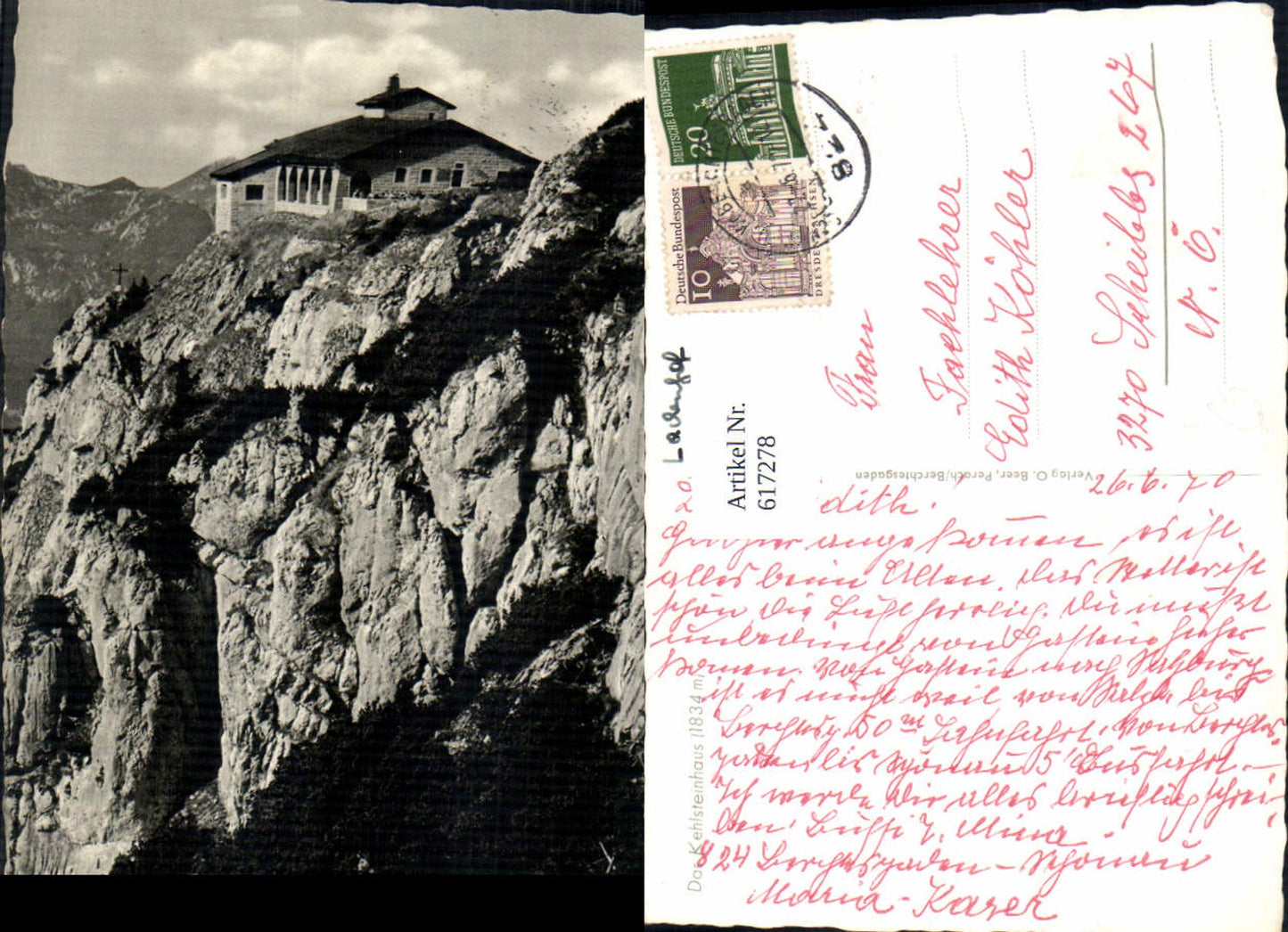 617278, Photo Ak Kehlsteinhaus Berchtesgaden