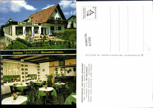 617292, Multi-image Ak Sasbach Obersasbach Restaurant Gasthaus Grindestube