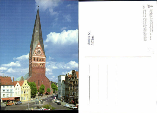 617306,Lüneburg St Johanniskirche Kirche v. Westen gesehen