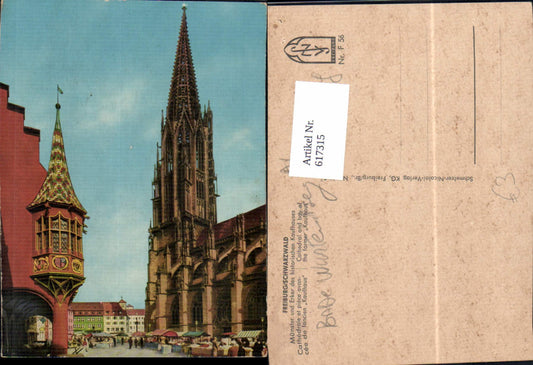 617315, Freiburg Black Forest Minster and oriel window historic department store