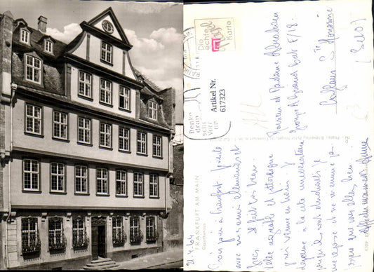 617323,Foto Ak Frankfurt a. Main Goethehaus Ansicht