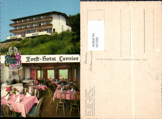 617335,Mehrbild Ak Bad König Forst-Hotel Carnier
