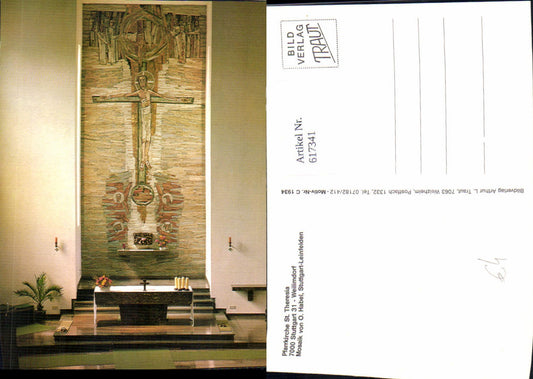 617341,Stuttgart Parish Church St Theresia Altar