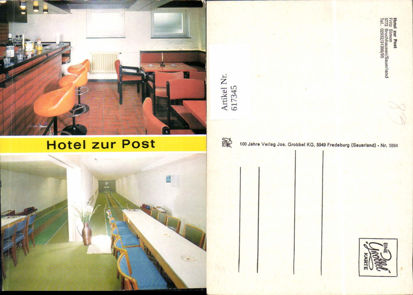 617345,Mehrbild Ak Olsberg Bruchhausen Sauerland Hotel zur Post