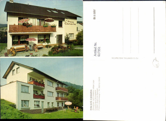 617351,Mehrbild Ak Bad Orb Spessart Haus Canaria